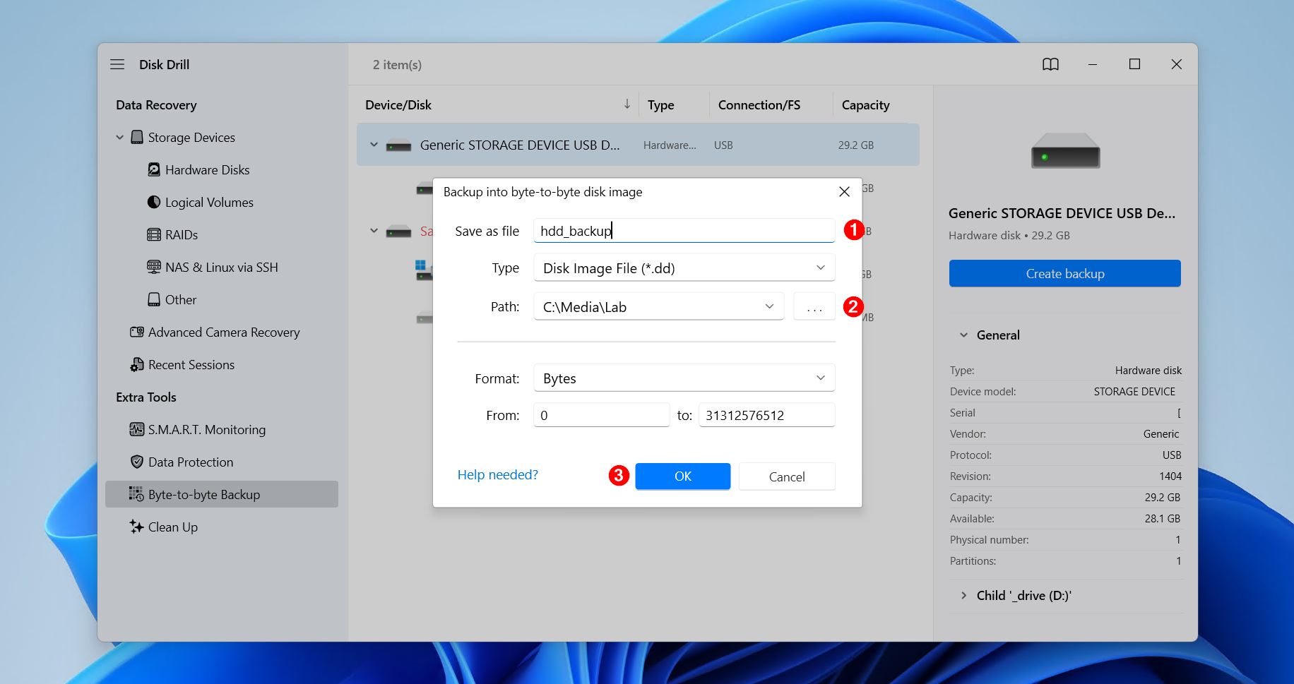 Backup configuration.
