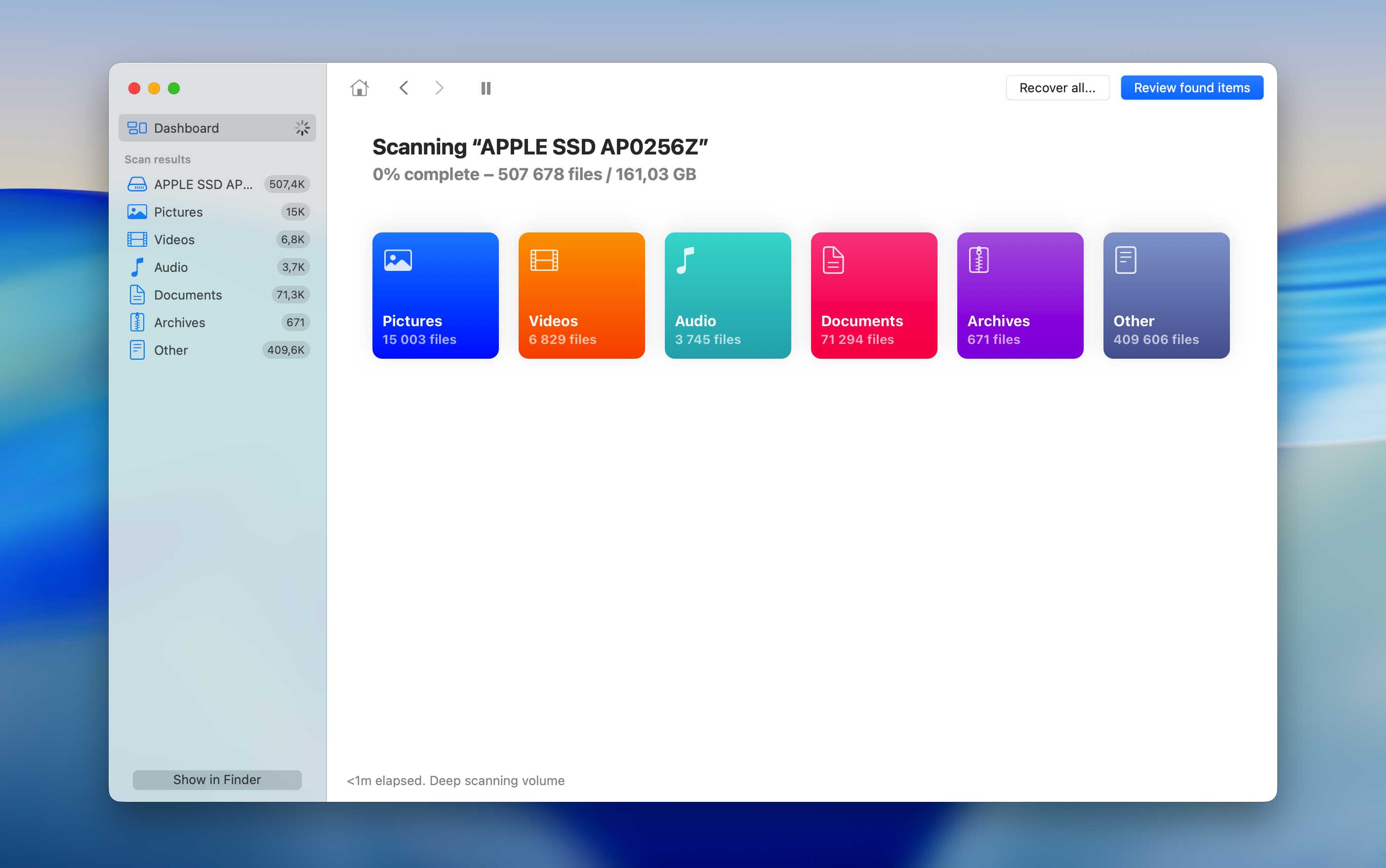 scan drive for lost .ai files