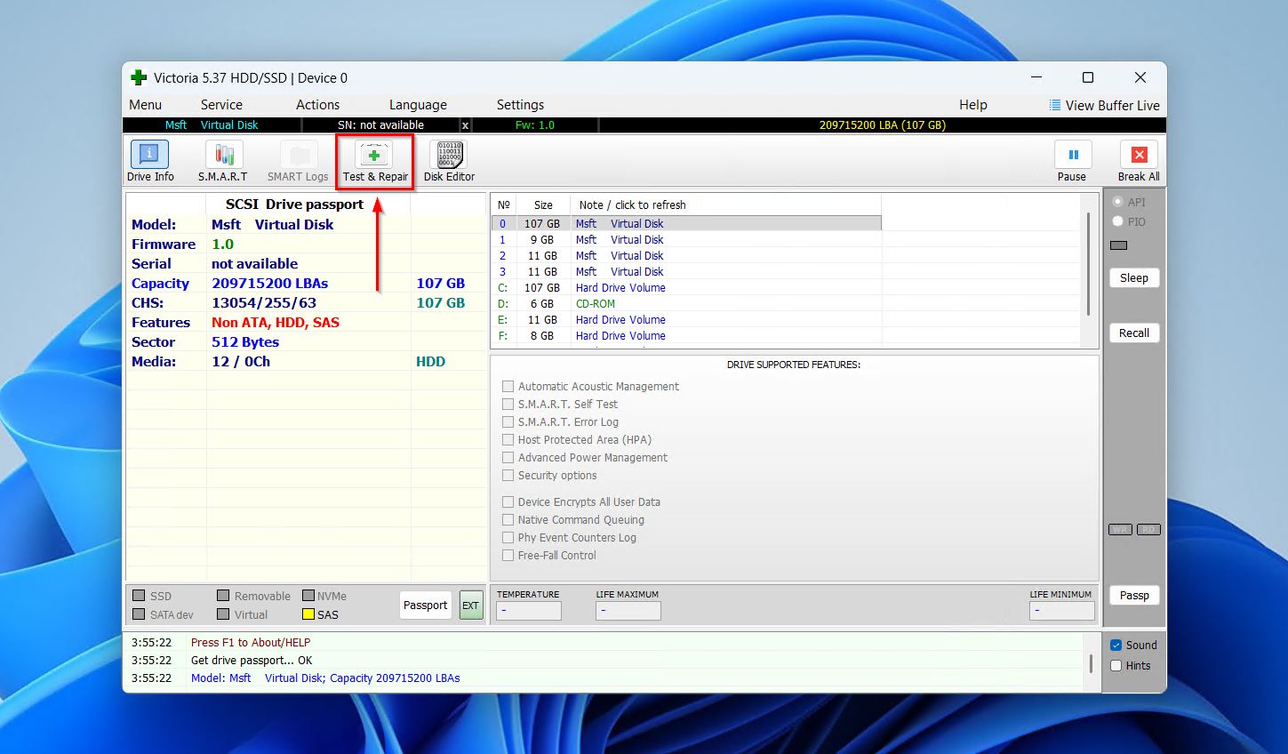 Testing and repairing.