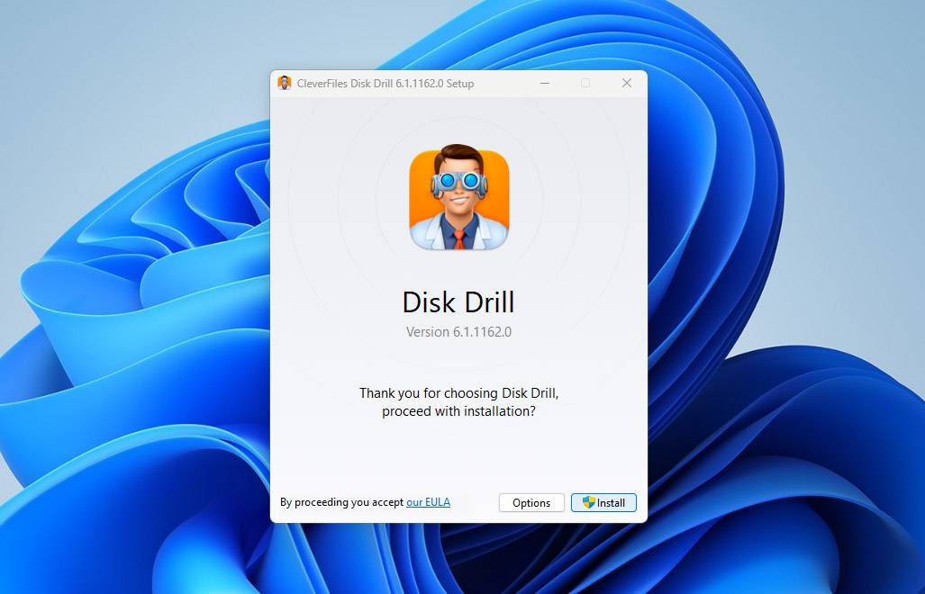 install disk drill on windows
