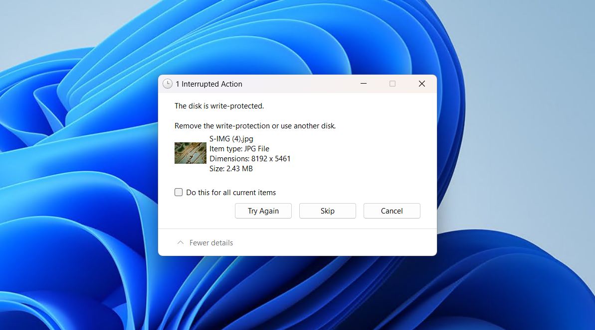 A write-protected micro SD card.