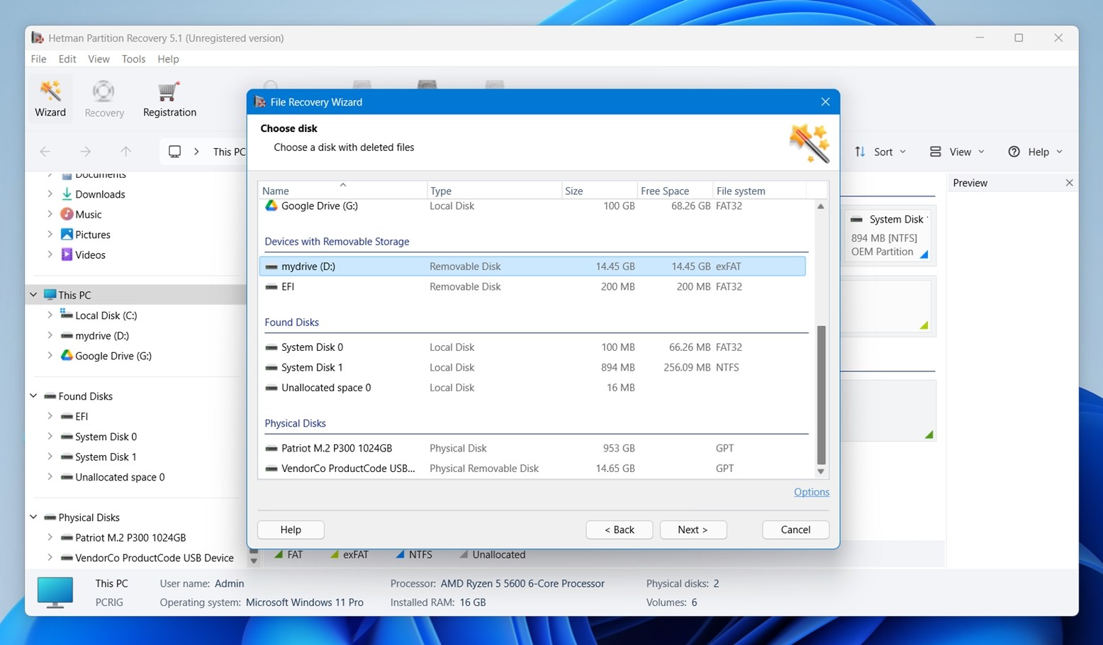 File Recovery Wizard