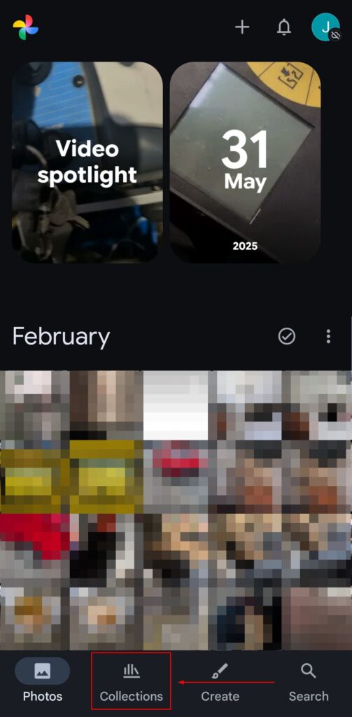 Google Photos collections.