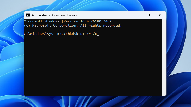 using the chkdsk utility